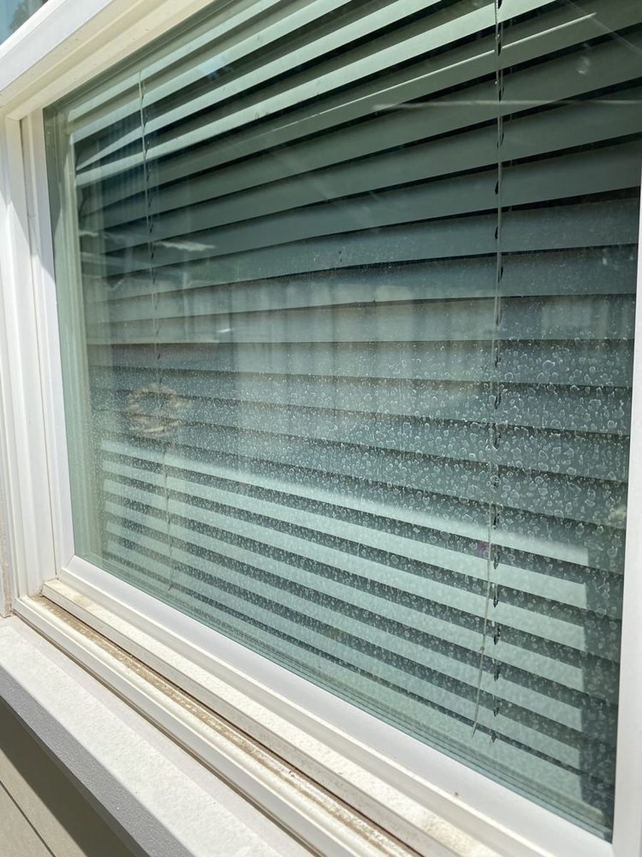 Window before cleaning